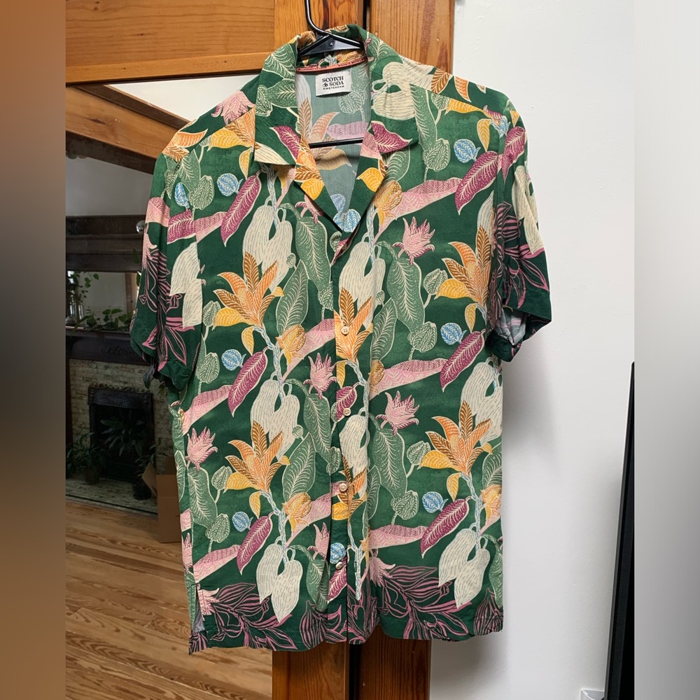 Scotch and Soda Hawaiian shirt button up